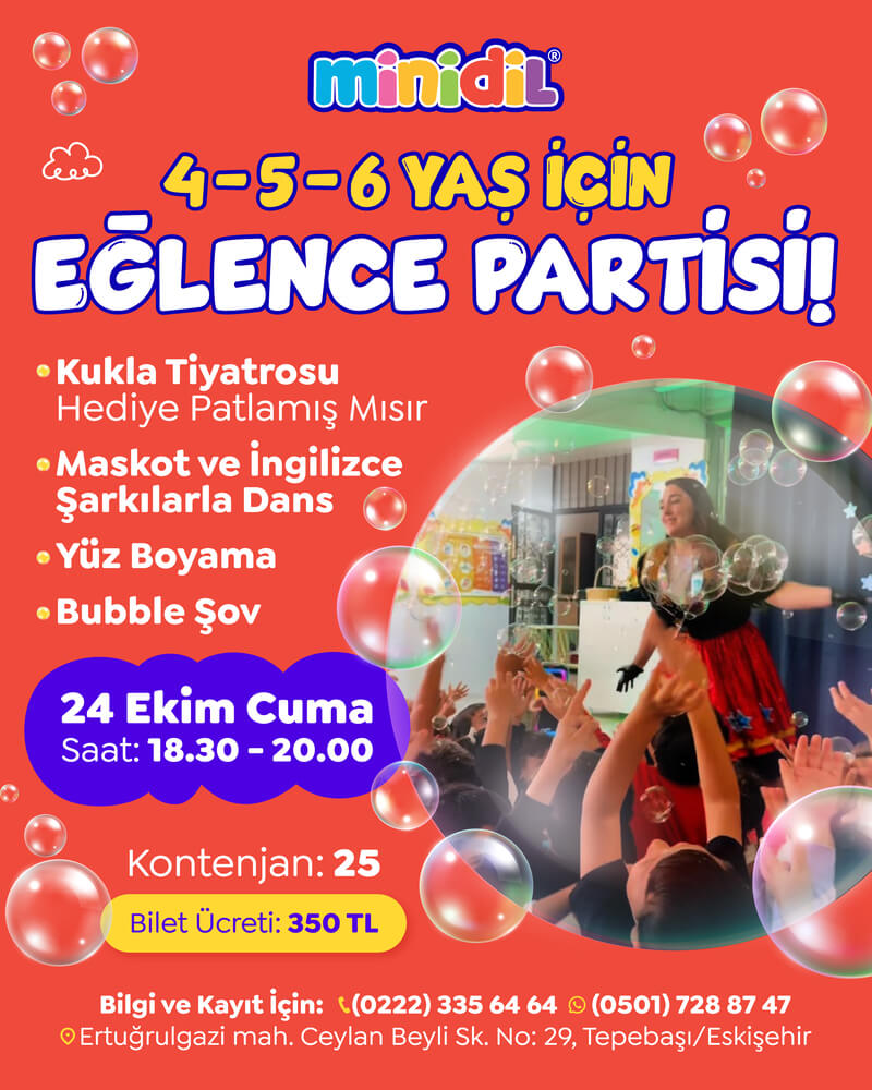 4-5-6 Yaş İçin Eğlence Partisi